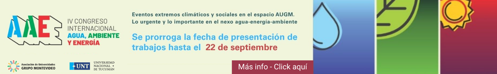 IV Congreso Internacional de Agua, Ambiente y Energía